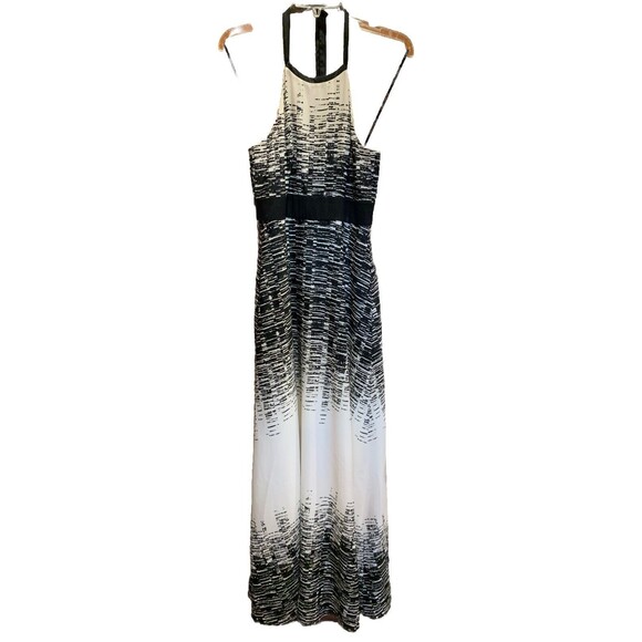 VINCE CAMUTO Maxi Halter Dress Sz 2 Resort Cruise Fairy Travel Party Lux *Note - Picture 3 of 16